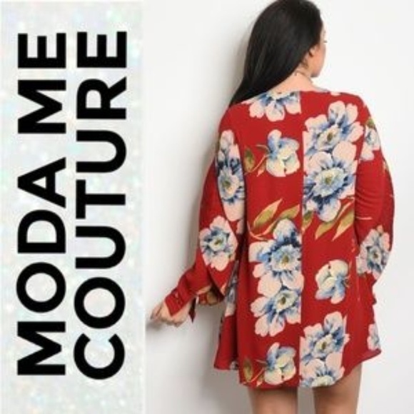 💋LAST CHANCE💋 PLUS SIZE CURVY FLORAL PRIN - Picture 2 of 4